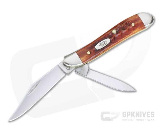Case Peanut Pocket Worn Harvest Orange Corn Cob Jig Bone 07404 - CA-07404