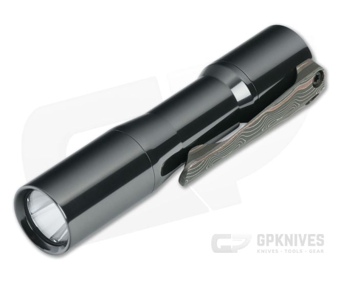 CWF Mini Arc - Zirconium Flashlight Copper Damascus Clip 4500K