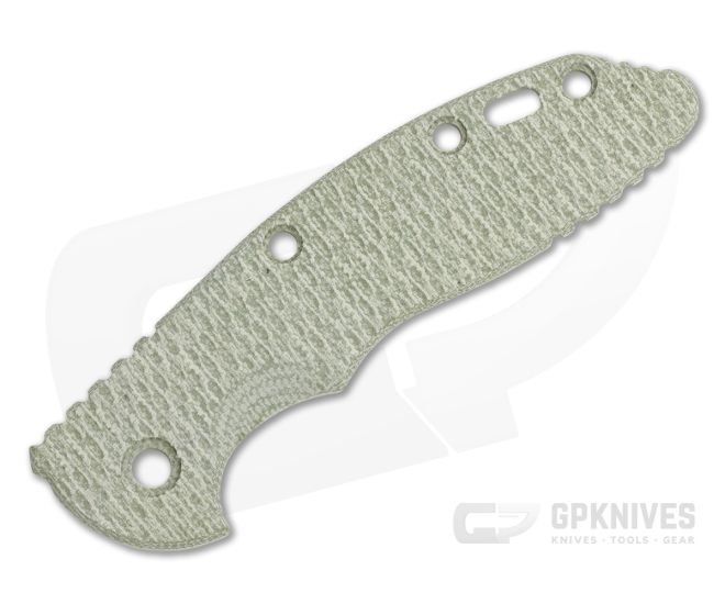 Hinderer Knives XM-18 3.5" Handle Scale Textured Green Canvas Micarta - HK-0763