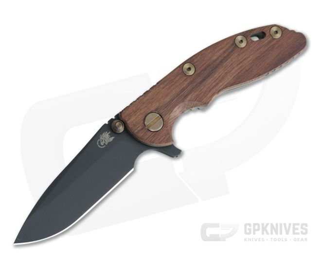Hinderer XM-18 3" Vintage Series GEN 6 Parkerized O1 Spear Point Smooth Walnut Battle Green Tri-Way Pivot Flipper 0770 - HK-0770