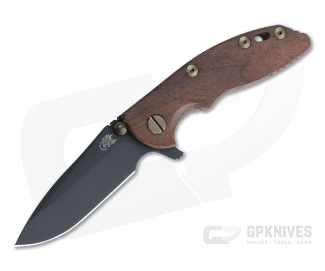 Hinderer XM-18 3" Vintage Series GEN 6 Parkerized O1 Spear Point Smooth Walnut Battle Green Tri-Way Pivot Flipper 0772 - HK-0772