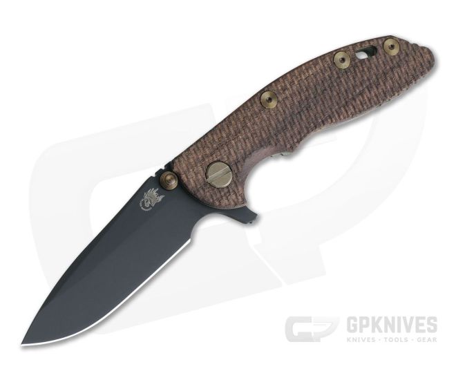 Hinderer XM-18 3" Vintage Series GEN 6 Parkerized O1 Spear Point Textured Walnut Battle Green Tri-Way Pivot Flipper 0773 - HK-0773