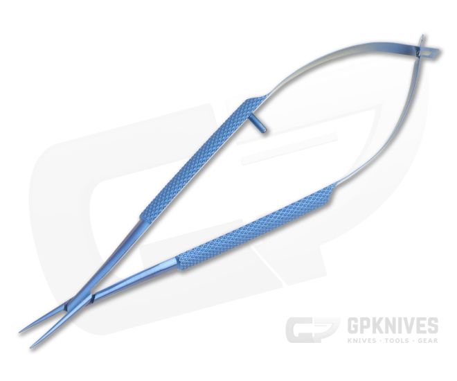 Maratac CountyComm Precise Ultra Fine Self Opening Titanium Tweezer Blue Anodized - MAR-077