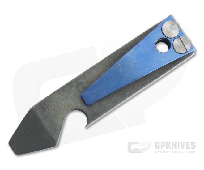 Ti Survival Exo Pry Titanium Pry Bar and Bottle Opener w/ Satin Blue Clip - TS-078