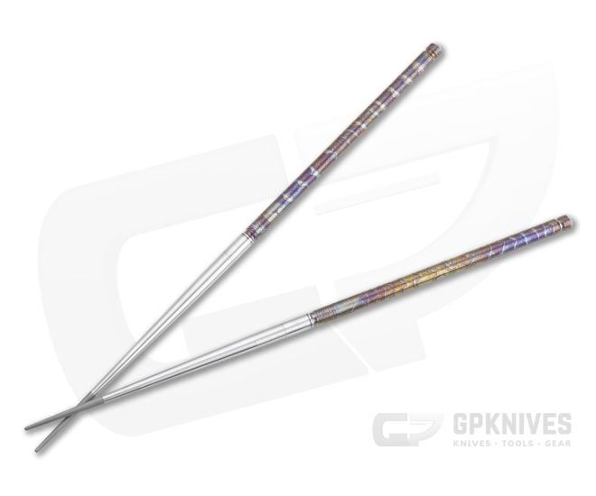 Foltsum 2-Piece Titanium Chopsticks Case Color Satin - FLM-07