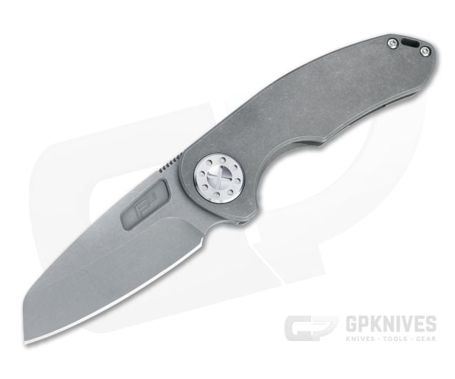Curtiss Knives F3 Medium Dark Stonewashed XHP Wharncliffe Non-Flipper Standard Slim Folder - CK-07