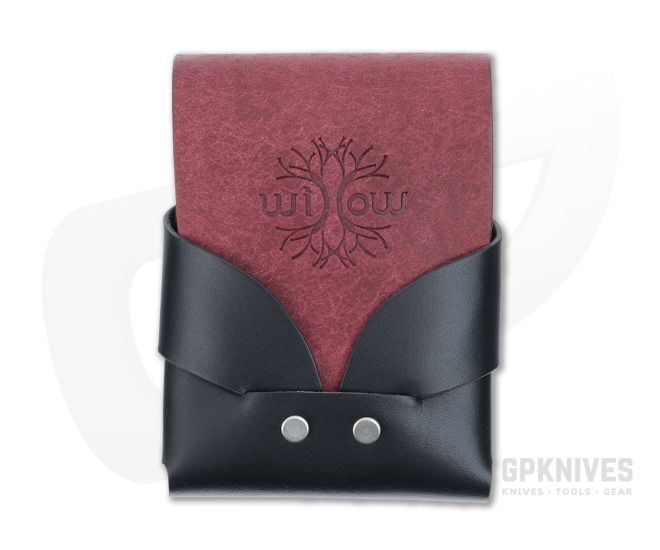 Willow Craft Goods Swaddle Leather Wallet Black And Bordeaux Colorway WCG-07 - WCG-07