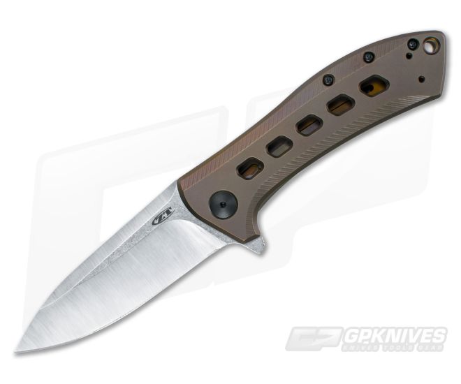 Zero Tolerance 0801BRZ Bronze M390 Flipper Limited Run - ZT-0801BRZ