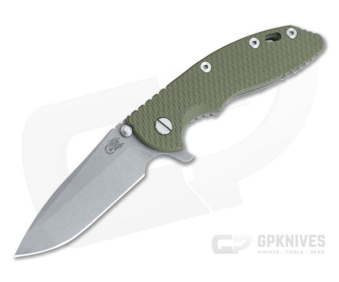 Hinderer XM-18 3.5" Tri-Way Flipper Spanto Working Finish 20CV Green G10 0807 - HK-0807