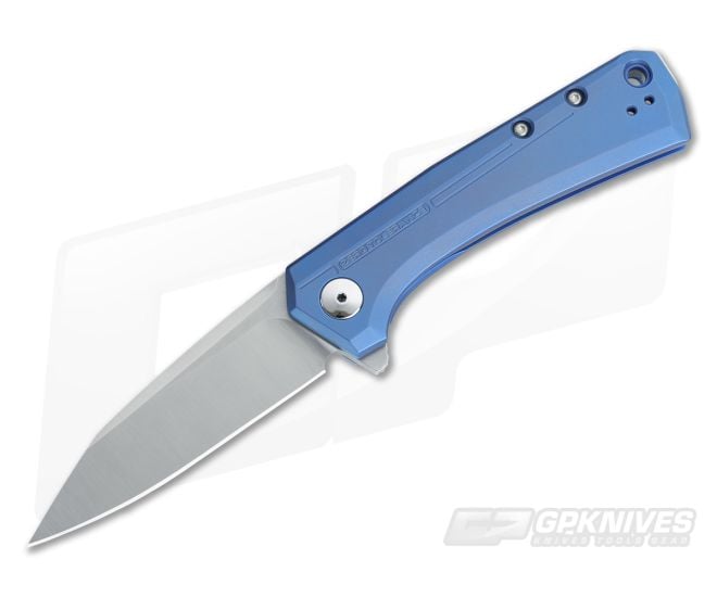 Zero Tolerance 0808 Blue Anodized Titanium Frame Lock Flipper S35VN - ZT-0808BLU