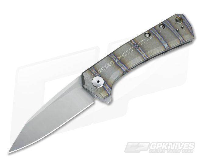 Zero Tolerance 0808 Flame Anodized Ti Flipper - ZT-0808FLAMED