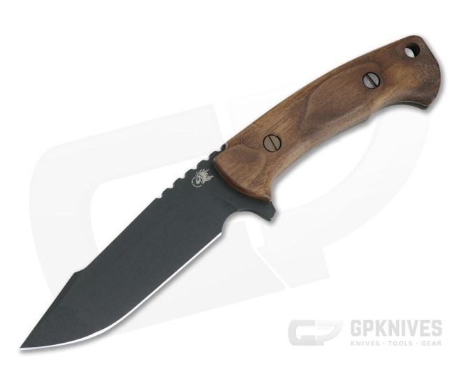Hinderer Ranch Harpoon Spanto Vintage Series Walnut Parkarized O1 Fixed Blade 0817 - HK-0817