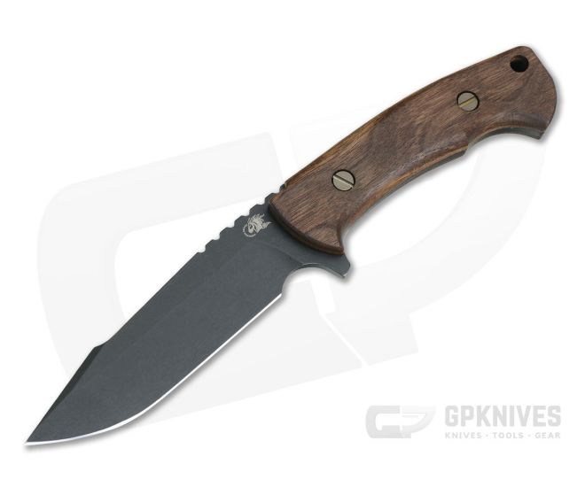 Hinderer Ranch Harpoon Spanto Vintage Series Walnut Parkarized O1 Fixed Blade 0823 - HK-0823