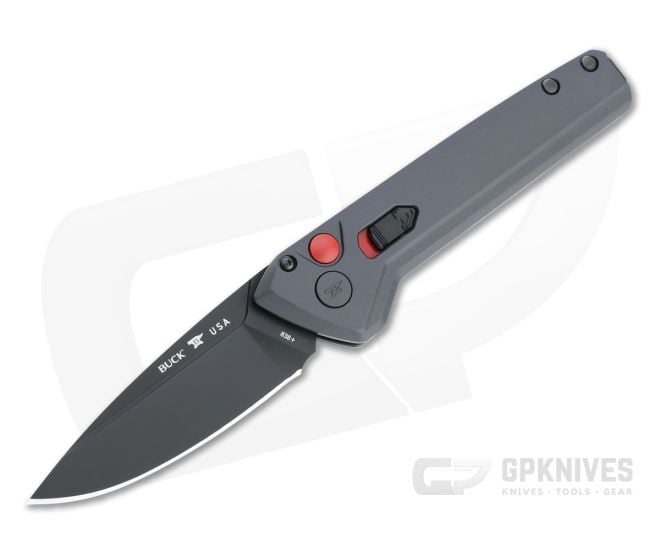 Buck Deploy Automatic Armor Black 154CM Sniper Grey Aluminum Folder 0838GYS1 - BU-0838GYS1