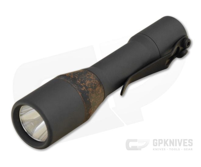 CWF Mini Turbo Smoke Gray Cerakote Aluminum Copper Patina Engine Flashlight (Cool White) - CWF-085