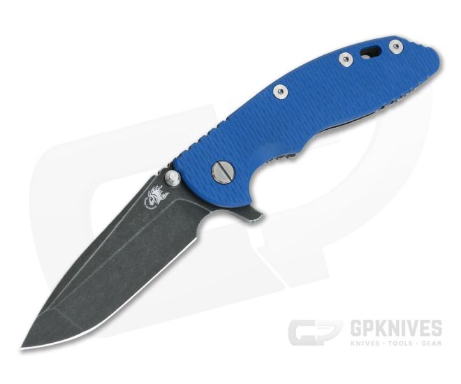 Hinderer XM-18 3.5" Blue G10 Tri-Way Spanto Battle Black 20CV 0873 - HK-0873