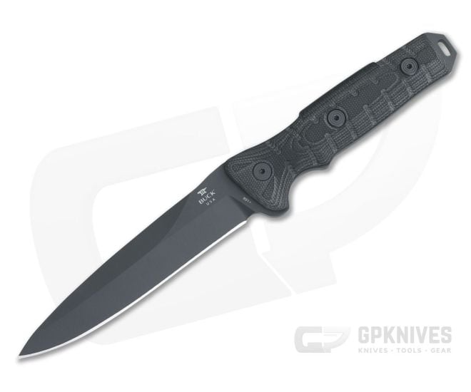 Buck GCK Spear Point Sniper Grey Cerakote 5160 G10 Combat and Survival Fixed Blade 0891BKS - BU-0891BKS