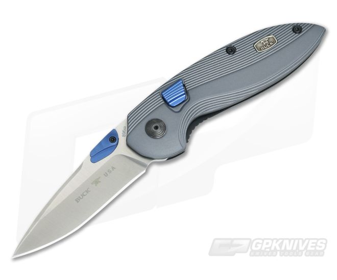 Buck RapidFire Dual-Action Automatic Satin S30V Grey Aluminum 0896PLS - BU-0896PLS
