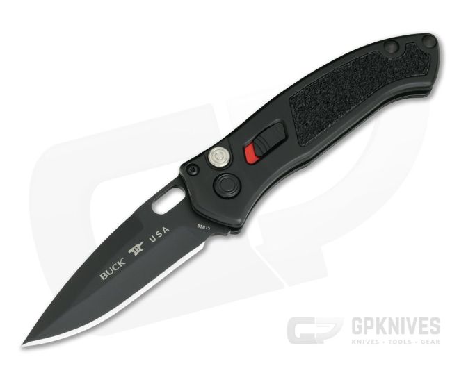 Buck Impact Armor Black Cerakote Aluminum Black S30V Automatic 898BKS1 - BU-0898BKS1