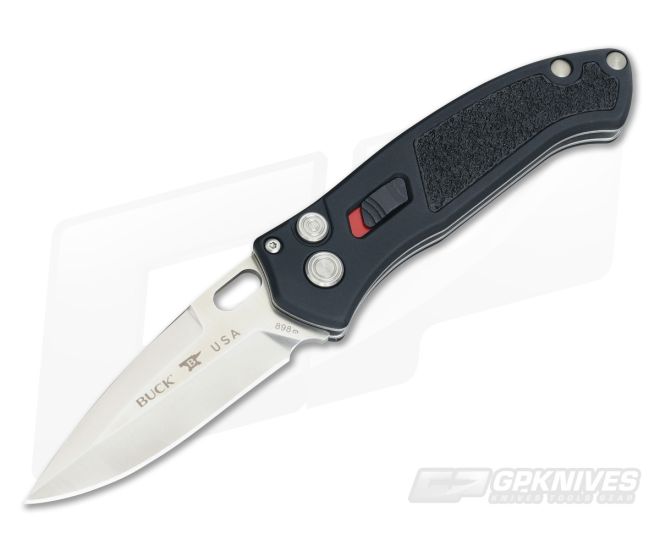Buck Impact S30V Automatic Black Aluminum 0898BKS - BU-0898BKS