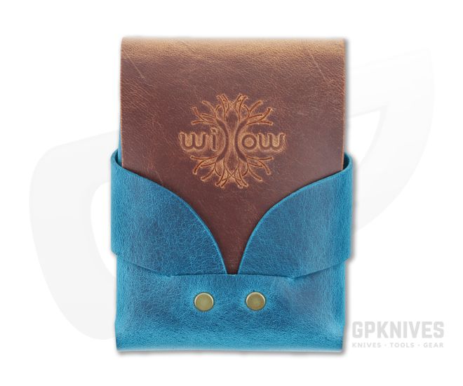 Willow Craft Goods Swaddle Leather Wallet Blue Raspberry And Sierra Colorway WCG-08 - WCG-08