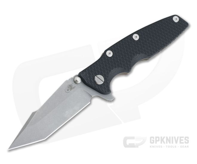 Hinderer Eklipse 3.5" Harpoon Tanto Tri-Way Working Finish 20CV Black G10 Battle Bronze Flipper 0907 - HK-0907