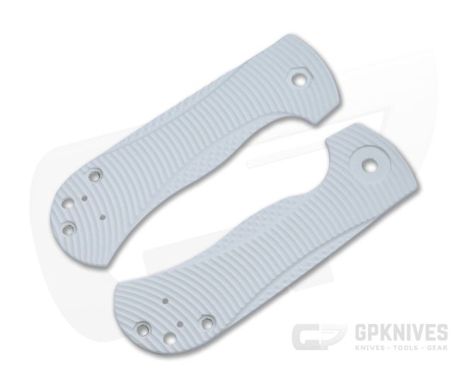 Custom White G-10 Handle Scale Set for ZT 0909 - AC-0909HNDL-003