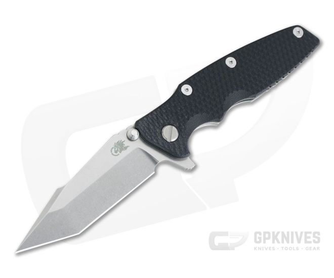 Hinderer Eklipse 3.5" Harpoon Tanto Tri-Way Stonewashed 20CV Black G10 Flipper 0912 - HK-0912
