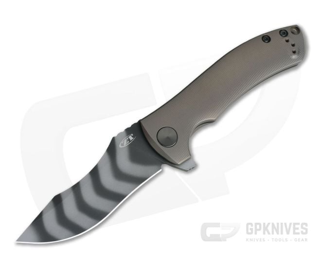 Zero Tolerance 0920 Sprint 3D Tan Titanium Tiger Stripe 20CV Flipper - ZT-0920TTS