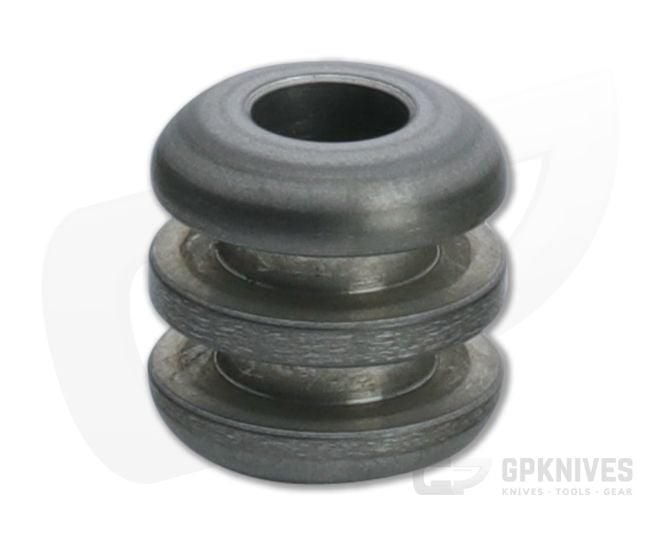 Ti Survival Three Ribbed Titanium Lanyard Bead Plain Finish - TS-092