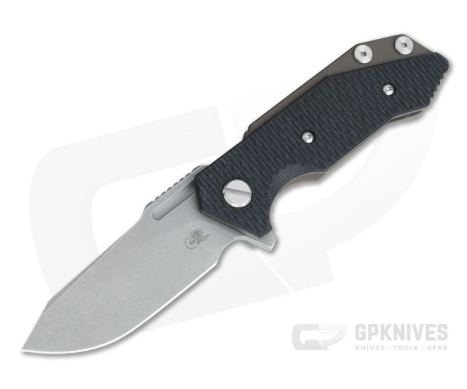 Hinderer Knives Half Track Slicer 20CV Battle Bronze Black G10 Tri-Way Flipper - HK-0939