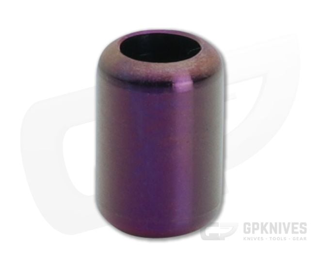 Ti Survival Grooveless Titanium Lanyard Bead Purple Anodized - TS-094