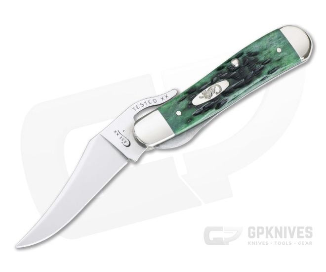 Case RussLock with Clip Bermuda Green Bone Pocket Worn - CA-09743
