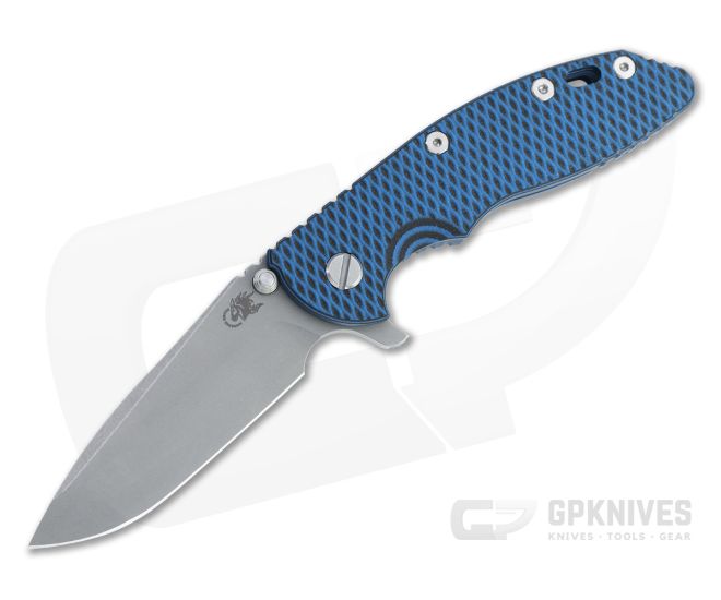 Hinderer XM-18 3.5" Spanto S45VN Blue/Black G10 Battle Blue Tri-Way Flipper 0995 - HK-0995