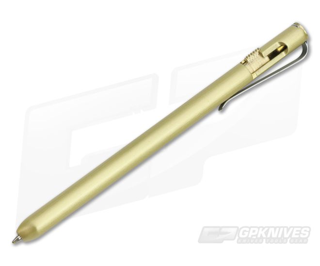 Boker Plus Rocket Oval Bolt Pen Brass 09BO062 - BO-09BO062