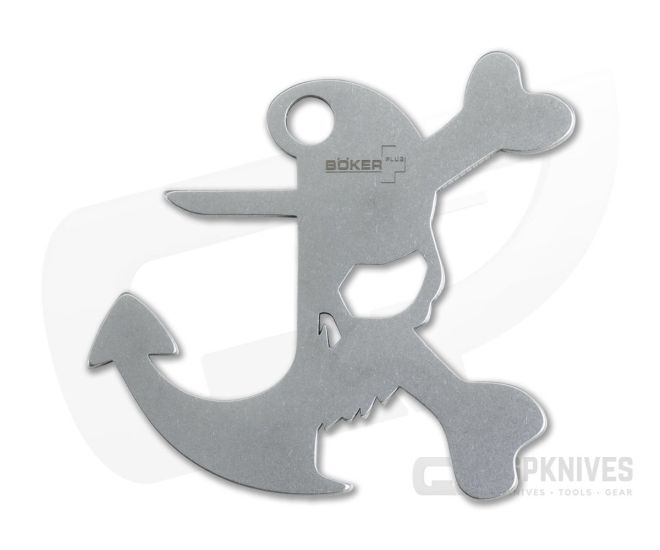 Boker Plus Scurvy Dog Stainless Steel Key Chain Bottle Opener Tool 09BO911 - BO-09BO911