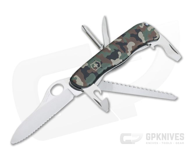 Victorinox One Hand Trekker Camo Locking Swiss Army Knife 0.8463.MW94-X1 - VN-0.8463.MW94-X1