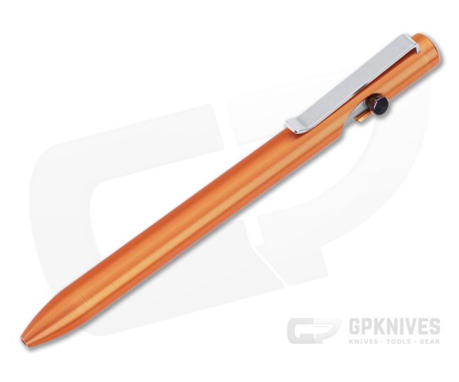 Tactile Turn Standard Bolt Action Pen Aluminum Orange TiMascus Bolt - TT-10-BA1-AAL-ORA-DAM