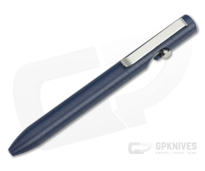 Tactile Turn Short Bolt Action Pen Tecaform Blue - TT-10-BA2-TEC-TTM