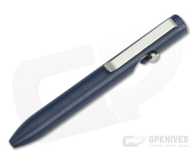 Tactile Turn Mini Bolt Action Pen Tecaform Blue - TT-10-BA3-TEC-TTM