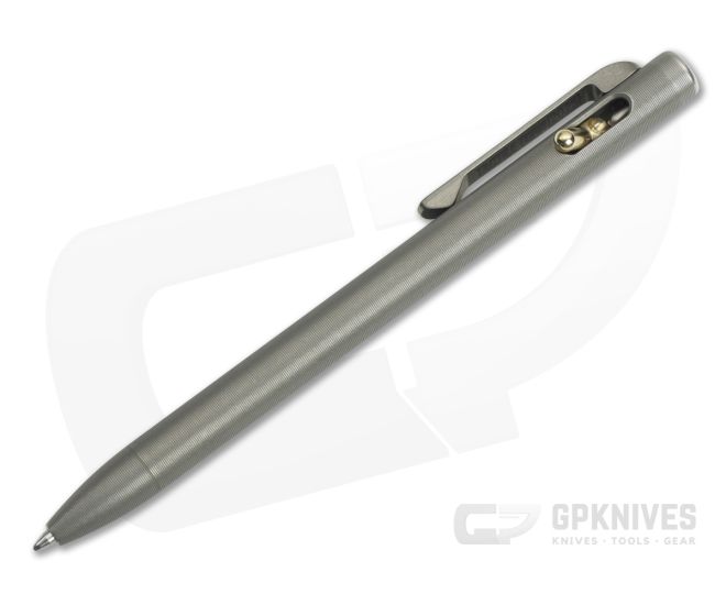Tactile Turn Short Slim Switch Pen Stonewashed Titanium - TT-10-SW2-STW-TTM
