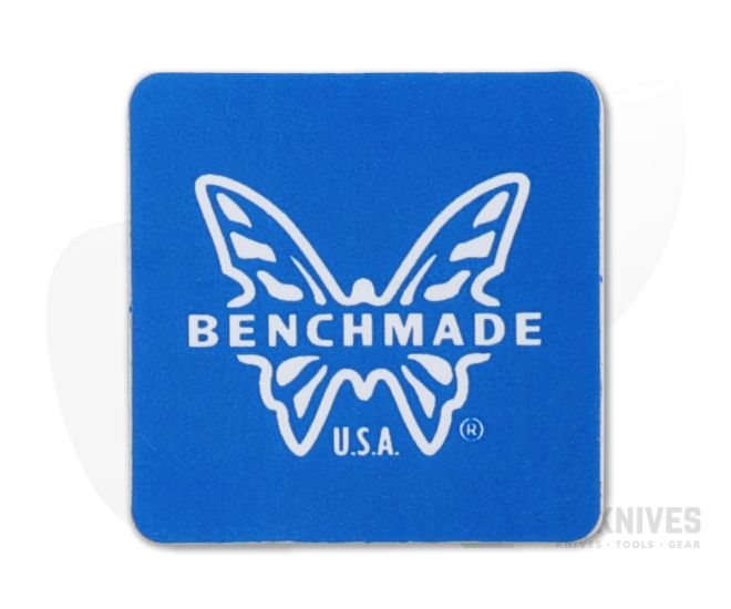 Benchmade Blue and White Butterfly Logo 1x1 Sticker 100930F - BM-100930F