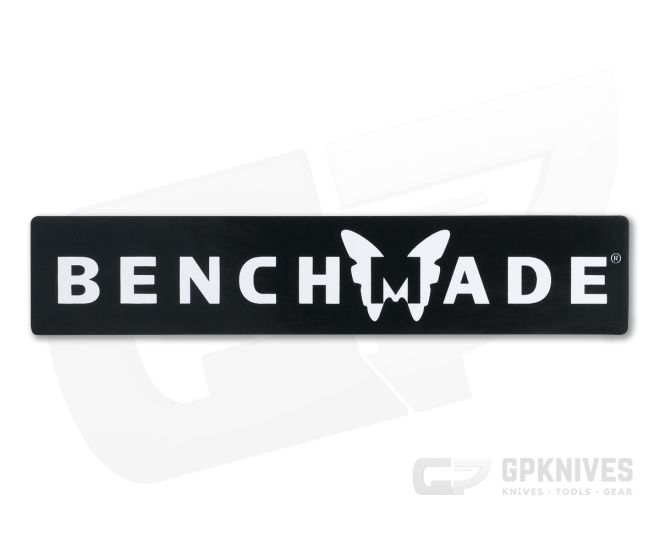 Benchmade Black and White Wordmark Sticker 100935F - BM-100935F