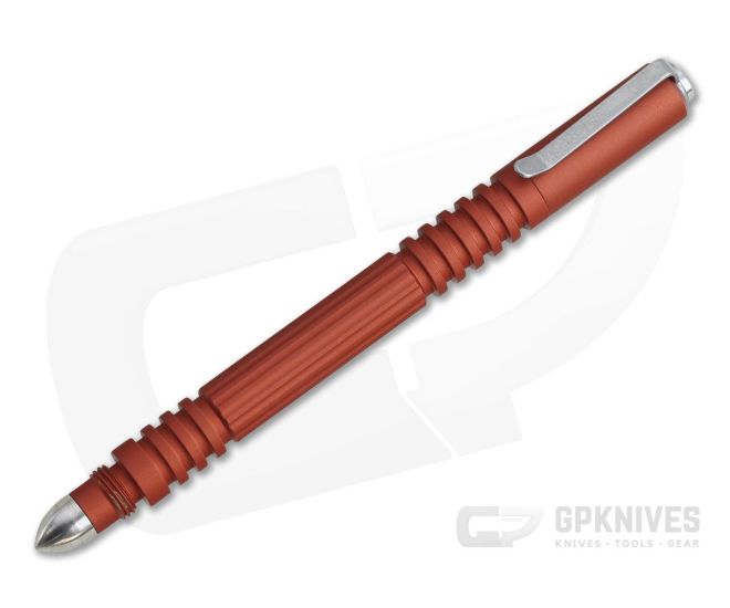 Hinderer Investigator Pen Matte Orange Aluminum Ink Pen - HK-1009