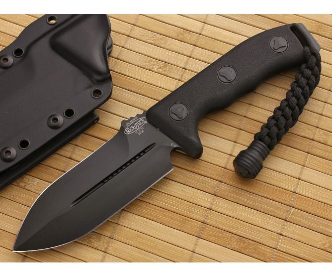 Microtech Crosshair Black Fixed Double Edge - MT-101-1BL