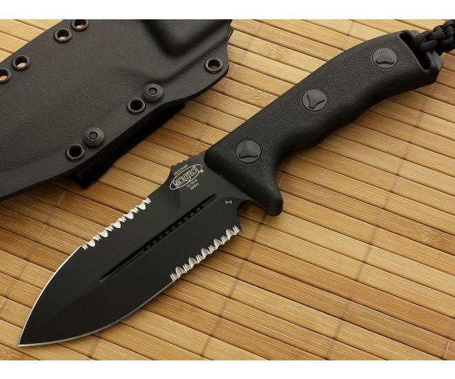 Microtech Crosshair Black Dual Edge - MT-101-2BL