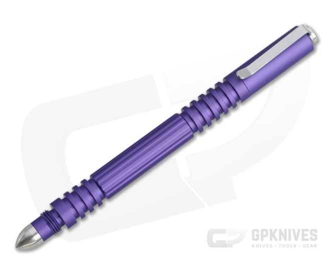 Hinderer Investigator Pen Matte Purple Aluminum Ink Pen - HK-1010