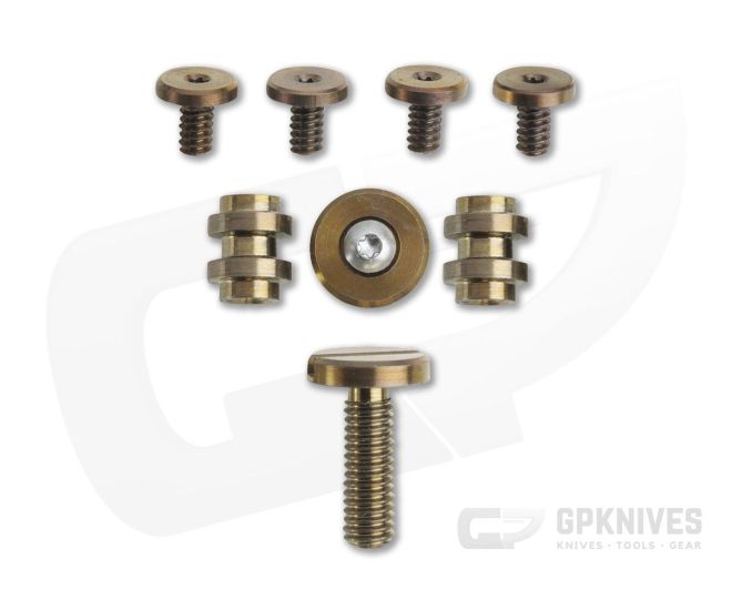 Hinderer Knives Complete Hardware Kit for Half Track Stonewashed Bronze 1014 - HK-1014