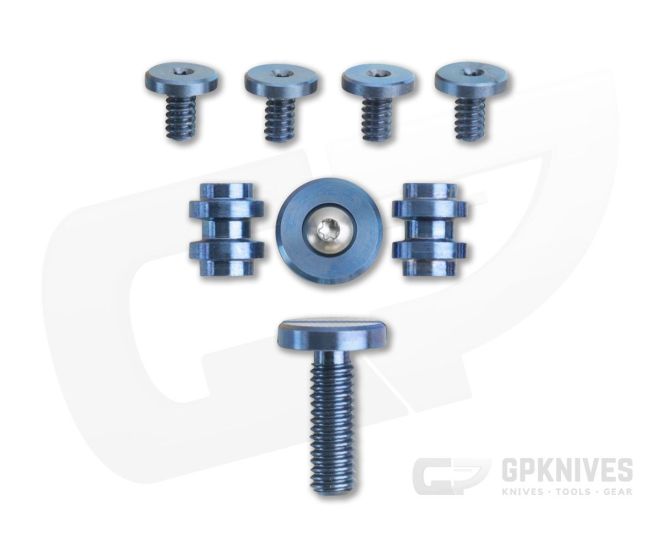 Hinderer Knives Complete Hardware Kit for Half Track Stonewashed Blue 1015 - HK-1015