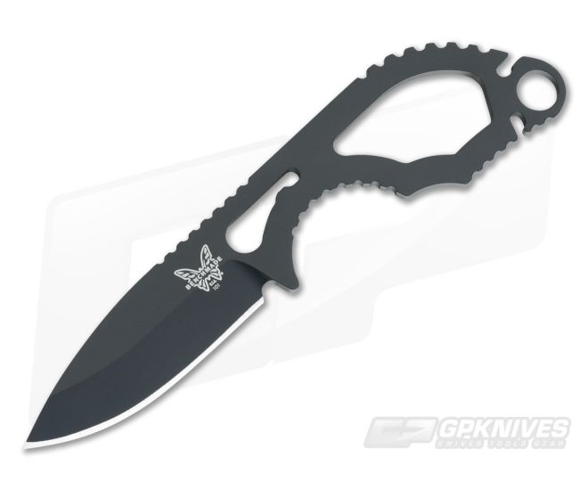 Benchmade 101BK Follow-Up Black S30V Fixed Blade Neck Knife - BM-101BK